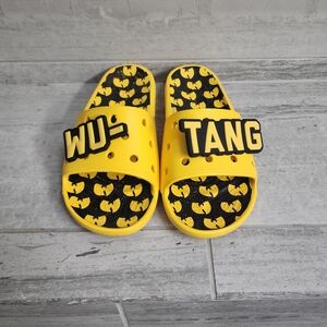 CROCS Yellow Wu-Tang Slide Sandals M7 W9